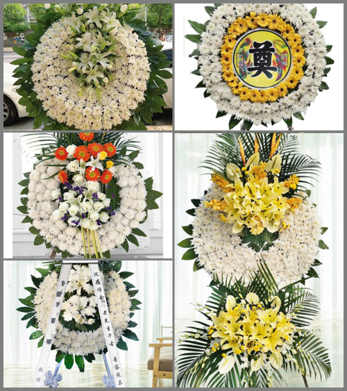 北京延庆区井庄镇老银庄村花圈速递